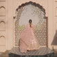 Peach Embroidered Anarkali