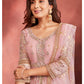 Rose Pink Embroidered Pant Style Anarkali