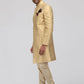 Golden Silk Sherwani - Lashkaraa