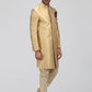Golden Silk Sherwani - Lashkaraa