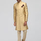 Golden Silk Sherwani - Lashkaraa