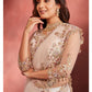 Light Pink Embroidered Pant Style Saree
