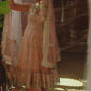 Light Pink Embroidered Anarkali Palazzo Set