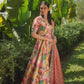 Multi Floral Printed Anarkali Suit