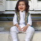 Kids Afghan Style Kurta Set With Vest