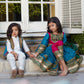 Kids Afghan Style Kurta Set With Vest