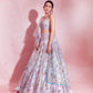 Karisma Kapoor in Ombre Pink and Blue Heavy Embellished Lehenga