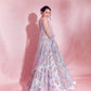 Karisma Kapoor in Ombre Pink and Blue Heavy Embellished Lehenga