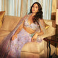 Janhvi Kapoor in Periwinkle Embellished Crop Sharara Set