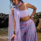 Lavender Floral Printed Palazzo Set