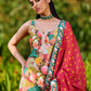 Multi Floral Printed Gharara Suit
