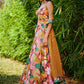 Multi Floral Printed Corset Style Lehenga