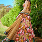 Multi Floral Printed Corset Style Lehenga