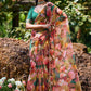 Multi Floral Printed Saree