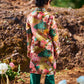Kids Multi Floral Printed Kurta Set