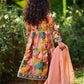 Kids Multi Floral Printed Peplum Style Anarkali
