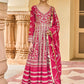 Hot Pink Embroidered Georgette Anarkali