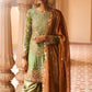 Dusty Green and Rust Punjabi Suit