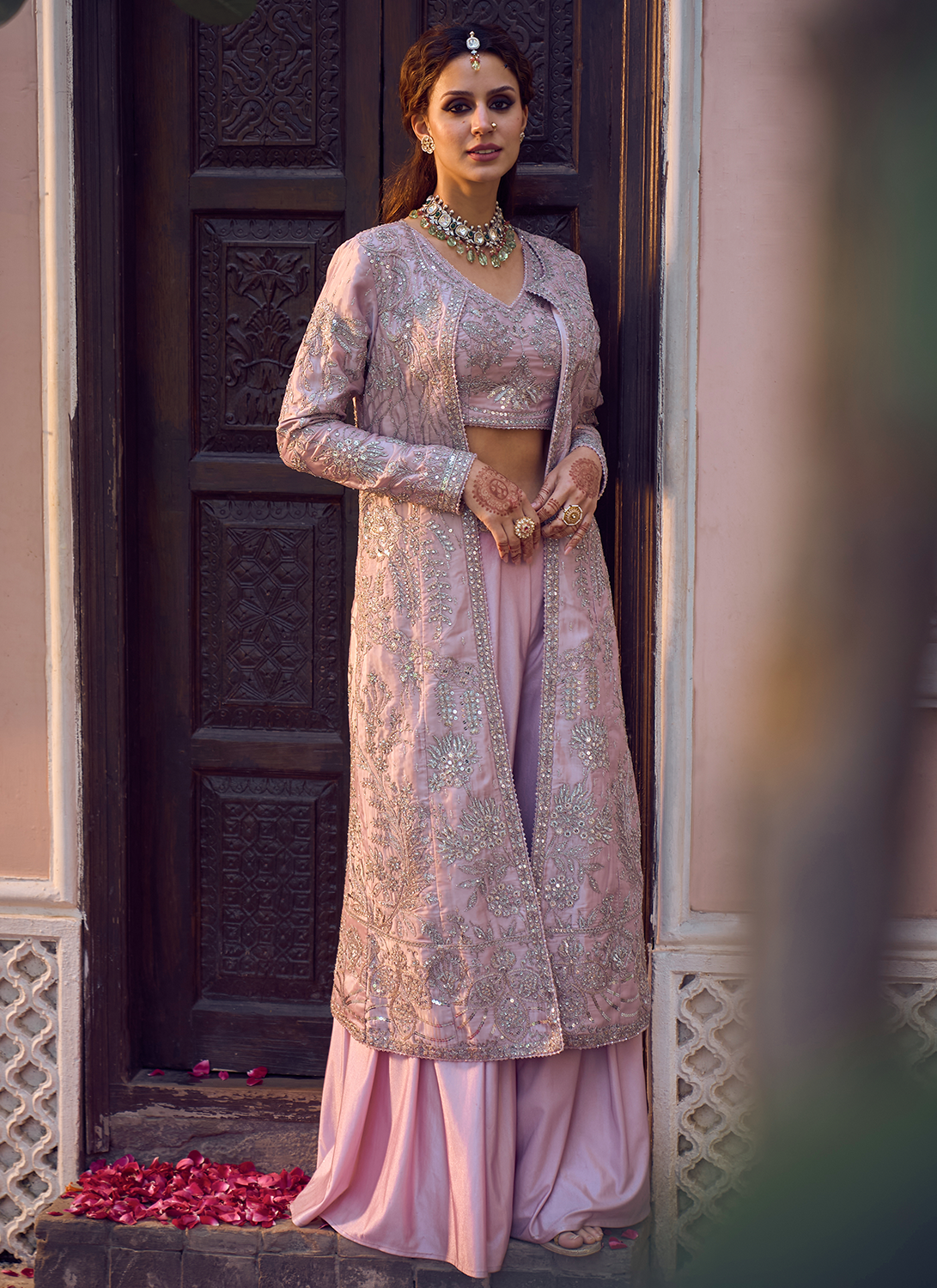 Buy Pink Party Wear Salwar Kameez Trouser Suit Indian Pakistani Online in  India  Etsy
