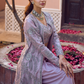 Lilac Embroidered Crop Jacket Set