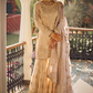 Cream and Lavender Embroidered Gharara Suit