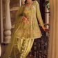 Light Green Peplum Style Punjabi Suit