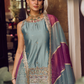 Light Blue Embroidered Gharara Suit