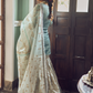 Dusty Blue and Grey Embroidered Gharara Suit