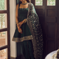Dark Green Dhoti Style Punjabi Suit