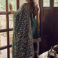 Dark Green Dhoti Style Punjabi Suit