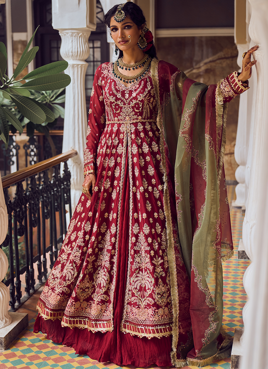 Bridal anarkali sales lehenga online