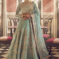 Dusty Mint Embroidered Lehenga