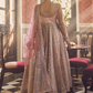 Light Pink Embroidered Anarkali Style Sharara Suit