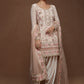 Light Pink Georgette Embroidered Punjabi Suit