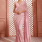 Bubblegum Pink Sequins Embellished Saree