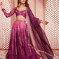 Purple and Pink Tie Dye Lehenga