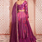 Purple and Pink Tie Dye Lehenga