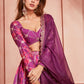 Purple and Pink Tie Dye Lehenga