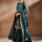Dark Teal Heavy Embroidered Gharara Suit