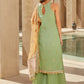 Dusty Green Embroidered Sharara Suit