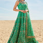 Green Mirror Embroidered Silk Anarkali