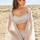 Soft Lavender Mirror Embroidered Organza Lehenga