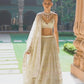 Dusty Mint Organza Lehenga