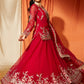 Maroon Kurti Style Georgette Lehenga
